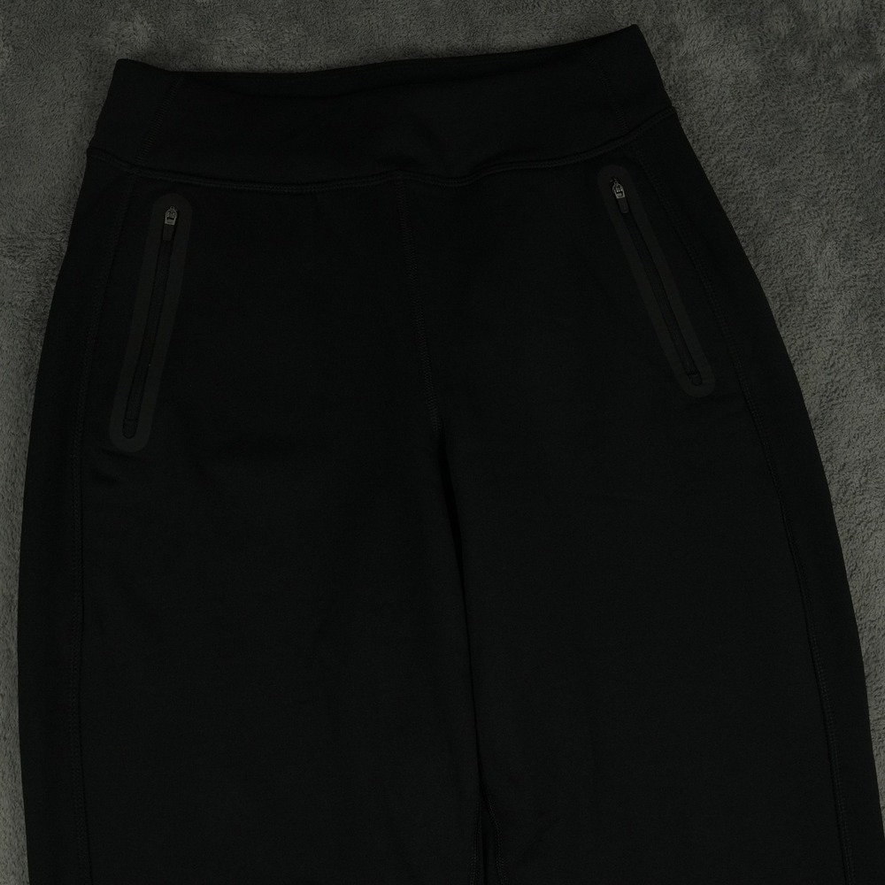 Title Nine Jogger Pants Womens Medium Black Zip‎ Pockets Ankle Zips Athletic